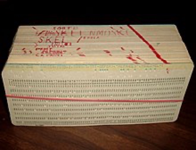 Stack of Punch Cards