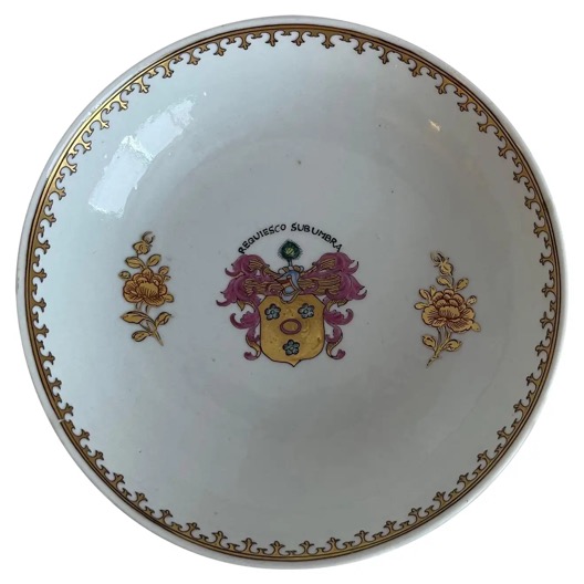 Chinese Export Armorial Saucer