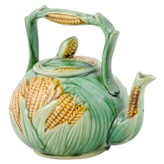 French Majolica Teapot