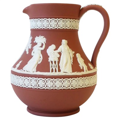 Red Terracotta Jasperware Pitcher