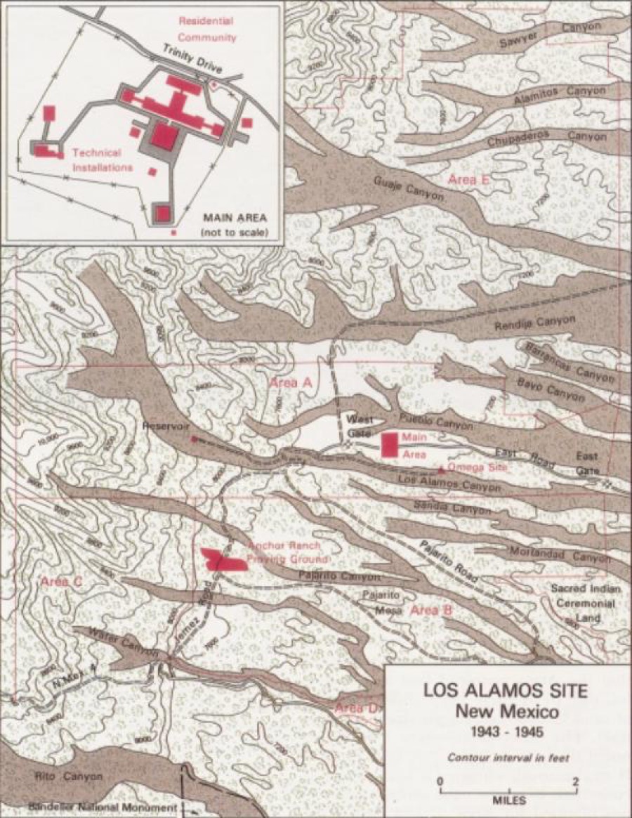 Los Alamos Site Map