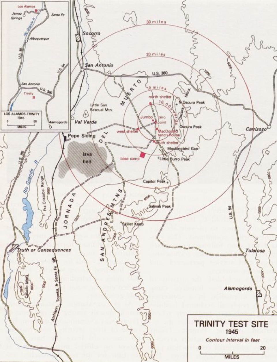 Trinity Site Map